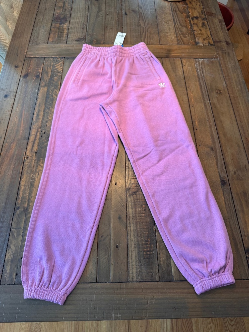 Adidas Originals Essentials Fleece Loose Joggers. Size X-Small. Preloved Purple